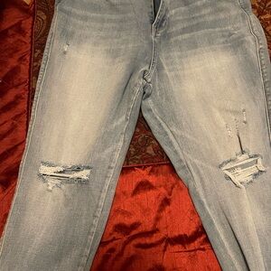 New York & Company Light Blue Straight Leg Jeans